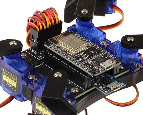 ESP32 Tabanlı Wifi Örümcek Robot Kiti - (Montajlı)