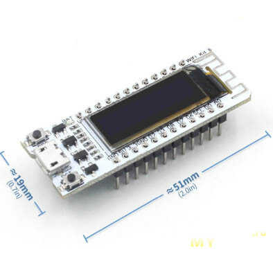 Esp8266 Tabanlı 0.91 Inc Oled Lcd 32Mb Flash Geliştirme Kartı