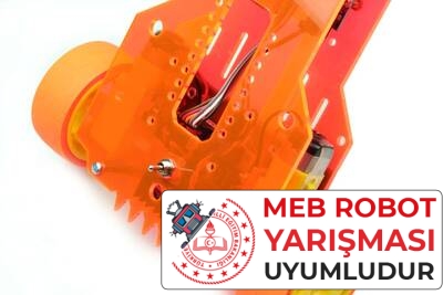 Flash Çizgi İzleyen Robot Kiti - MEB Temel Seviye Uyumlu (Demonte Montajsız)