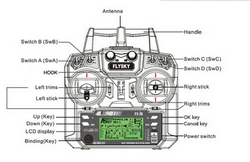 FLY SKY 10 Kanal Kumanda 2.4ghz - FS-i6X - Thumbnail