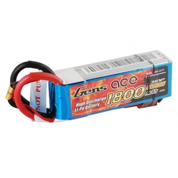 Gens Ace 1800mAh 11.1V 25C 3S Lipo Pil | Lipo Batarya - Thumbnail