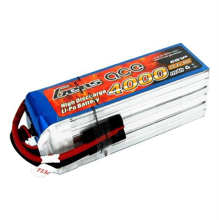 22.2 V 4000 MAh 6S 30C Smart LiPo Battery, IC5