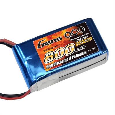 Gens ACE 800mAh 7.4V 40C 2S LiPo Batarya | Lipo Pil