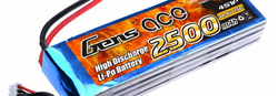 GensAce 2500mAh 11.1V 25C 3S LiPo Batarya | Lipo Pil - Thumbnail