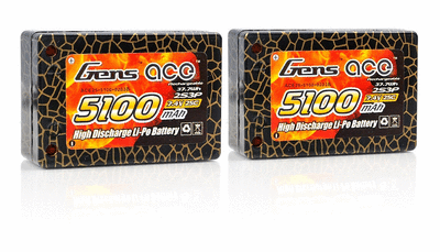 GensAce 5100mAh 7.4V 35C 2S LiPo Batarya | Lipo Pil