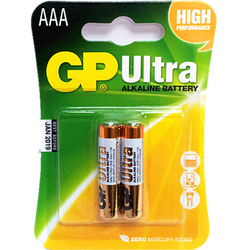  - GP Ultra 1.5V AAA İnce Kalem Pil - 2'li