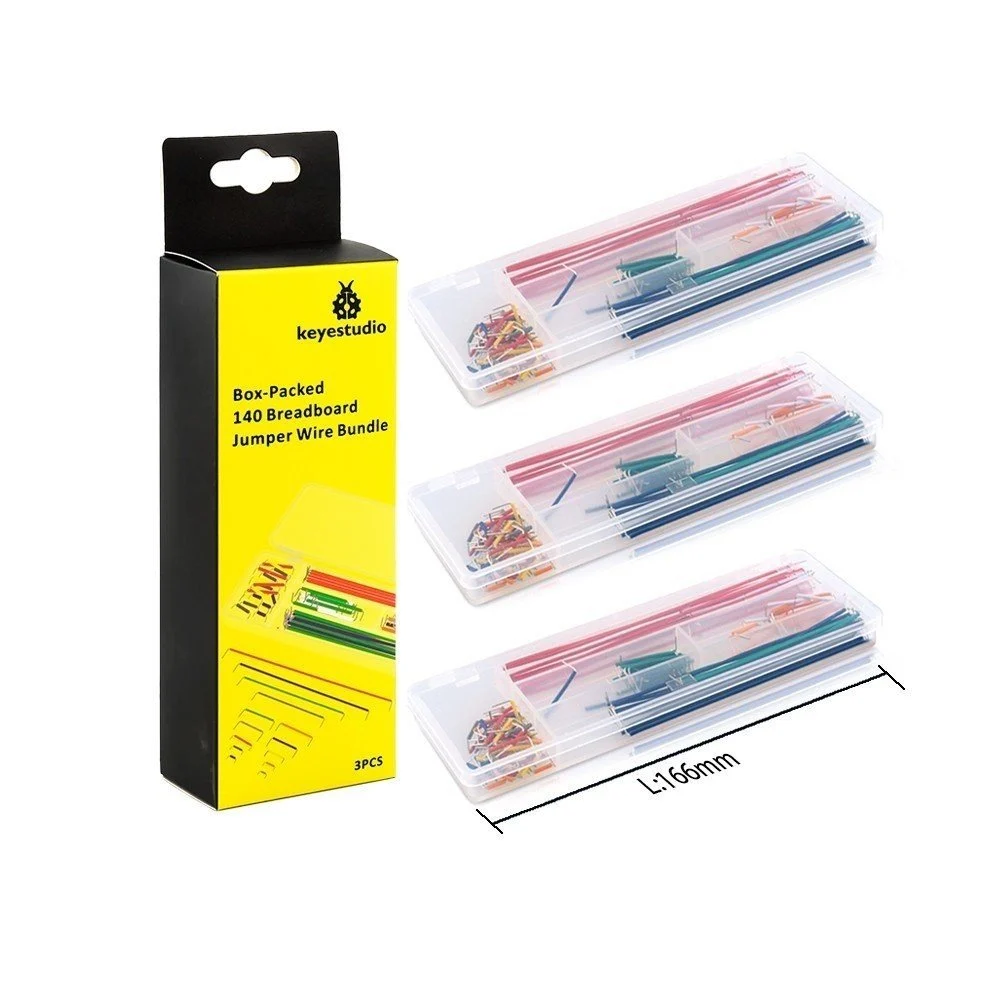 Keyestudio 140 Parça Kutulu Jumper Kablo Seti 3'lü