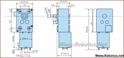 Kingpin 12V 200 Rpm Redüktörlü Dc Motor - Thumbnail