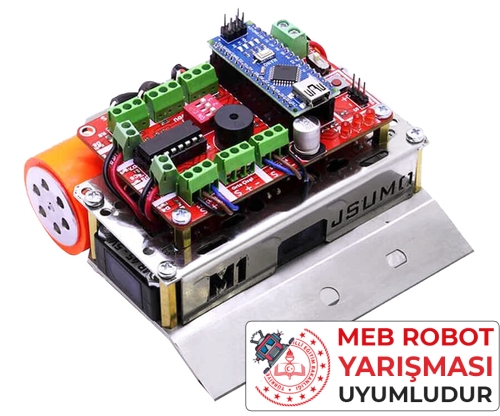 M1 Mini Sumo Robot Kiti - Rokartlı (Demonte Montajsız)