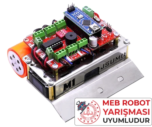 M1 Mini Sumo Robot Kiti - Rokartlı (Montajlı)