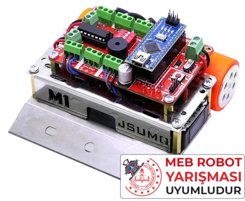 M1 Mini Sumo Robot Kiti - Rokartlı (Montajlı)
