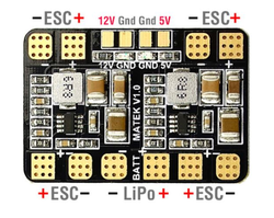Mateks Micro PDB w/ Bec 5V & 12V - Thumbnail