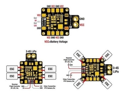 MATEKS PDB XT60 W/ BEC 5V & 12V Güç Dağıtım Kartı - Thumbnail