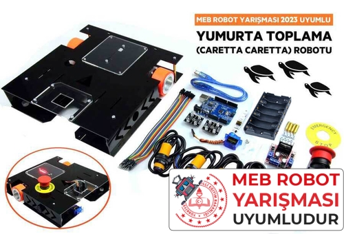 MEB Caretta Robot Kiti - Caretta Yumurta Toplama Robotu (Alüminyum Gövde - Montajlı)