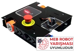 MEB Caretta Robot Kiti - Caretta Yumurta Toplama Robotu Pleksiglass Gövde (Demonte) - Thumbnail