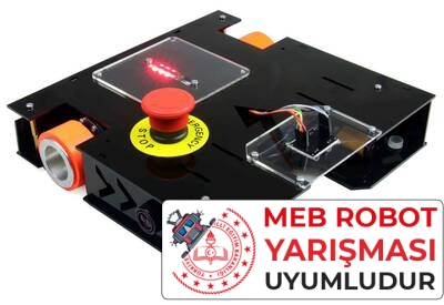 MEB Caretta Robot Kiti - Caretta Yumurta Toplama Robotu Pleksiglass Gövde (Montajlı)