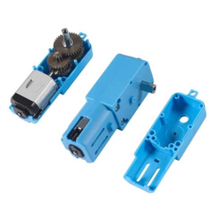  - Metal Dişli 6V 110RPM Redüktörlü Motor - Mavi