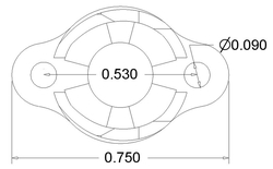 Metal Sarhoş Teker 9.5mm Ball Caster with 3/8′′ Metal Ball - Thumbnail