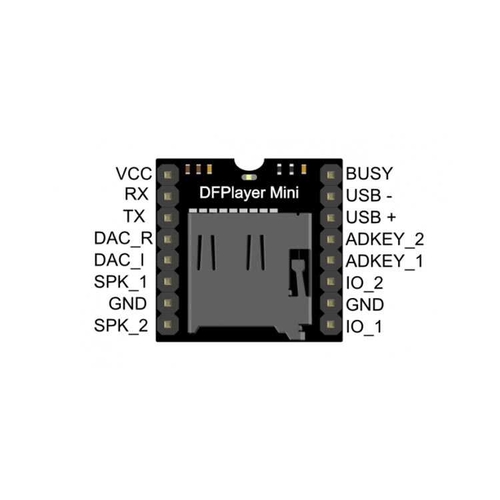 Mikro SD Kart Girişli Arduino MP3 Player Modülü