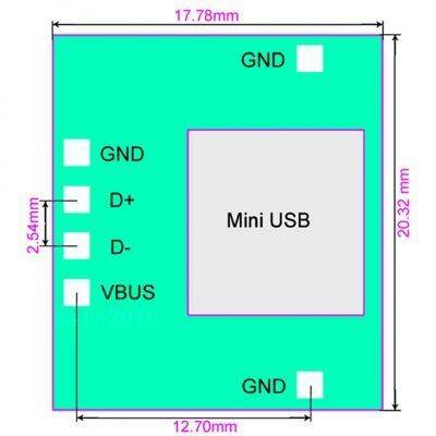 Mini Usb Dip Dönüştürücü