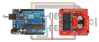 Monster Moto Shield 30 Amper Arduino Uyumlu