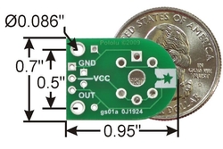 MQ Gaz Sensörleri için PCB Kartı - Pololu 1479 - Thumbnail