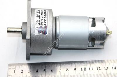 Pars 12V 60 Rpm Redüktörlü Dc Motor