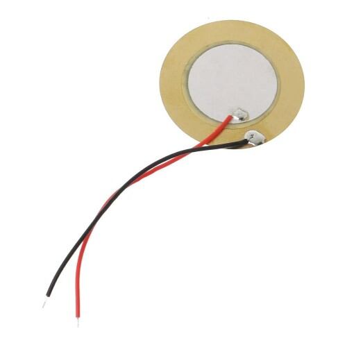 Piezo Disk Kablolu 27mm Çap