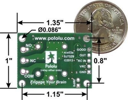 Pololu Röleli RC Switch - RC Kumanda Uyumlu Röle Modülü - PL-2804 - Thumbnail