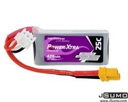 Jsumo - Power-Xtra 2S1P 7.4V 420mAh 25C LiPo Batarya