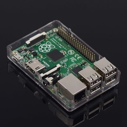 Raspberry Pi 3/2/B+ Şeffaf Muhafaza Kutusu - Pi 3/2/B+ Clear Case - Thumbnail