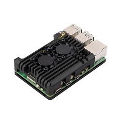 Raspberry Pi 5 Çift Fanlı Alüminyum Kasa Soğutucu - Thumbnail