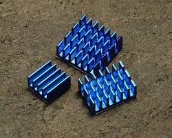 Jsumo - Raspberry Pi Aluminum Heatsink - Soğutucu Blok Seti (Mavi)