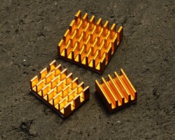  - Raspberry Pi Aluminum Heatsink - Soğutucu Blok Seti (Sarı)