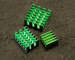Jsumo - Raspberry Pi Aluminum Heatsink - Soğutucu Blok Seti (Yeşil)
