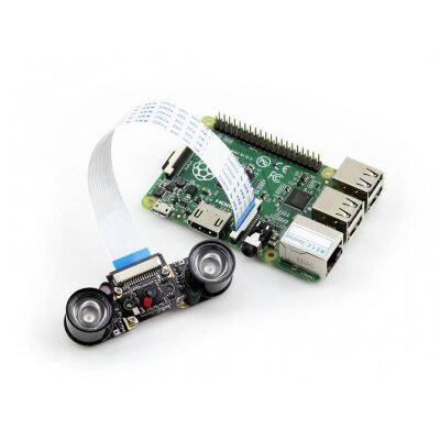 Raspberry Pi Kamera + Kızılötesi LED Modülü (E)