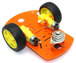 ROBOMOD 2WD Mobil Robot Kiti - Turuncu - Thumbnail