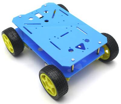 ROBOMOD 4WD Mobil Arazi Robot Kiti - Mavi