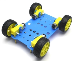 ROBOMOD 4WD Mobil Arazi Robot Kiti - Mavi - Thumbnail