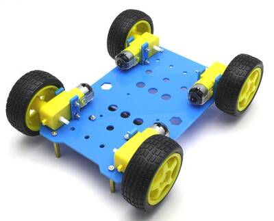 ROBOMOD 4WD Mobil Arazi Robot Kiti - Mavi