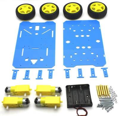 ROBOMOD 4WD Mobil Arazi Robot Kiti - Mavi