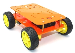 ROBOMOD 4WD Mobil Arazi Robot Kiti - Turuncu - Thumbnail