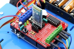 ROBOMOD Bluetooth Kontrollü Arduino Araba - Mavi (Demonte Montajsız) - Thumbnail