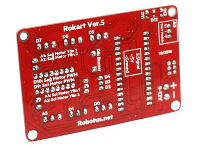 Rokart Temel Robotik Kartı (Demonte Montajsız)