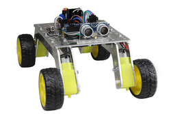 Rover 4x4 Arazi Robot Kiti - Montajlı (Alüminyum Gövdeli) - Thumbnail