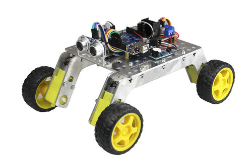 Rover 4x4 Arazi Robot Kiti - Montajlı (Alüminyum Gövdeli)