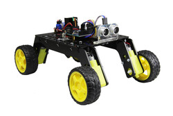 Rover 4x4 Arazi Robot Kiti - Montajlı (Pleksi Gövdeli) - Thumbnail