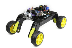 Rover 4x4 Arazi Robot Kiti - Montajlı (Pleksi Gövdeli) - Thumbnail