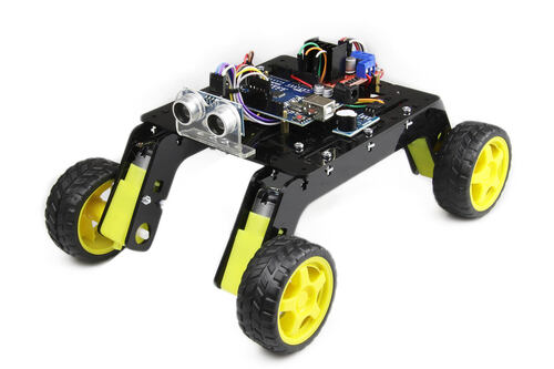 Rover 4x4 Arazi Robot Kiti - Montajlı (Pleksi Gövdeli)