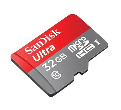 SanDisk 32GB microSD Hafıza Kartı Class10 Kart - Adaptörlü